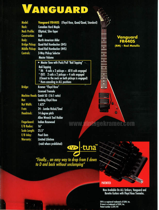 Kramer ESPヴィンテージ ESP FRANKENSTRAT KRAMER 5150 JAPAN MODEL VH-250 RED WHITE