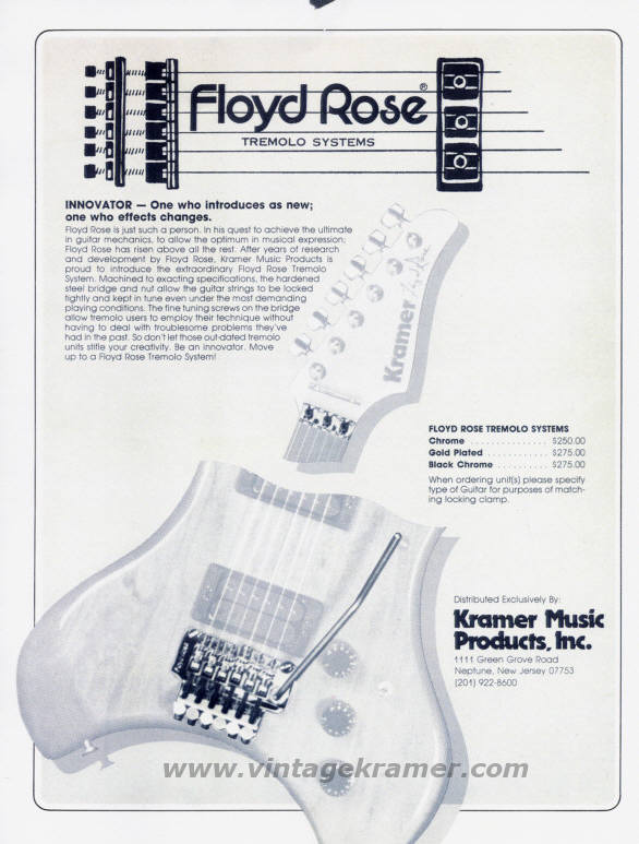 1983 Kramer Catalogs and Flyers